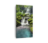 Lienzos decorativos 55x100cm Cuadro Sobre Lienzo Moderno Vertical parque cascada agua Grande Dormitorio Cocina Cuadros Pared Imágenes Cuadros Decoracion Salon Wall Art Prints Decor PA55x100-3754