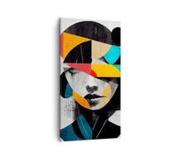 Lienzos decorativos 55x100cm Cuadro Sobre Lienzo Moderno Vertical Rostro Mente Abstracción Grande Dormitorio Cocina Cuadros Pared Imágenes Cuadros Decoracion Salon Wall Art Prints Decor PA55x100-6237