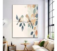 Lienzos Decorativos 60X80Cm Sin Marco Cuadro Sobre Lienzo Pájaro Simple Arte Animal Chino Dormitorio Cocina Cuadros Pared Imágenes Cuadros Decoracion Salon Wall Beige