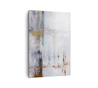 Lienzos decorativos 70x100cm Cuadro Sobre Lienzo Moderno Vertical Abstracción Blanco Borrosa Grande Dormitorio Cuadros Pared Imágenes Cuadros Decoracion Salon Wall Art Prints Decor PA70x100-4535