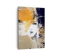 Lienzos decorativos 70x100cm Cuadro Sobre Lienzo Moderno Vertical abstracción mujer Grande Dormitorio Cocina Cuadros Pared Imágenes Cuadros Decoracion Salon Wall Art Prints Decor Canvas PA70x100-3656