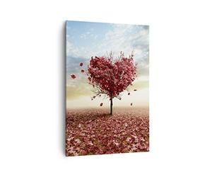 Lienzos decorativos 70x100cm Cuadro Sobre Lienzo Moderno Vertical Abstracción otoño árbol hoja Grande Dormitorio Cuadros Pared Imágenes Cuadros Decoracion Salon Wall Art Prints Decor PA70x100-2609