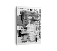 Lienzos decorativos 70x100cm Cuadro Sobre Lienzo Moderno Vertical Abstracción Pedazo En Blanco Y Negro Grande Dormitorio Cuadros Pared Imágenes Cuadros Decoracion Salon Wall Art Prints PA70x100-5192