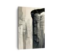 Lienzos decorativos 70x100cm Cuadro Sobre Lienzo Moderno Vertical Arquitectura Columna Rocas Grande Dormitorio Cuadros Pared Imágenes Cuadros Decoracion Salon Wall Art Prints Decor PA70x100-5972