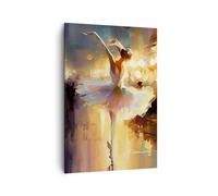 Lienzos decorativos 70x100cm Cuadro Sobre Lienzo Moderno Vertical Bailarina Bailar Color Al Oleo Grande Dormitorio Cuadros Pared Imágenes Cuadros Decoracion Salon Wall Art Prints Decor PA70x100-5985