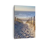 Lienzos decorativos 70x100cm Cuadro Sobre Lienzo Moderno Vertical mar playa duna Grande Dormitorio Cocina Cuadros Pared Imágenes Cuadros Decoracion Salon Wall Art Prints Decor Canvas PA70x100-3612