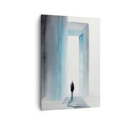 Lienzos decorativos 70x100cm Cuadro Sobre Lienzo Moderno Vertical Minimalismo Acuarela Negocio Grande Dormitorio Cuadros Pared Imágenes Cuadros Decoracion Salon Wall Art Prints Decor PA70x100-6238