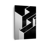 Lienzos decorativos 70x100cm Cuadro Sobre Lienzo Moderno Vertical Negocio En Blanco Y Negro Laberinto Grande Dormitorio Cuadros Pared Imágenes Cuadros Decoracion Salon Wall Art Prints PA70x100-6061