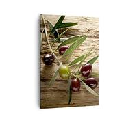 Lienzos decorativos 70x100cm Cuadro Sobre Lienzo Moderno Vertical Oliva italia aroma dieta Grande Dormitorio Cocina Cuadros Pared Imágenes Cuadros Decoracion Salon Wall Art Prints Decor PA70x100-2420