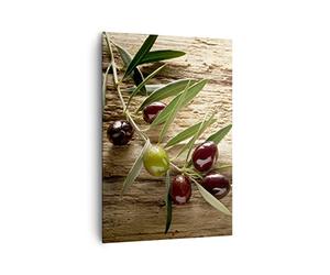 Lienzos decorativos 70x100cm Cuadro Sobre Lienzo Moderno Vertical Oliva italia aroma dieta Grande Dormitorio Cocina Cuadros Pared Imágenes Cuadros Decoracion Salon Wall Art Prints Decor PA70x100-2420