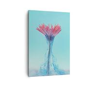Lienzos decorativos 70x100cm Cuadro Sobre Lienzo Moderno Vertical rosa margarita tinta Grande Dormitorio Cocina Cuadros Pared Imágenes Cuadros Decoracion Salon Wall Art Prints Decor PA70x100-4537