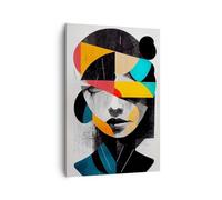 Lienzos decorativos 70x100cm Cuadro Sobre Lienzo Moderno Vertical Rostro Mente Abstracción Grande Dormitorio Cocina Cuadros Pared Imágenes Cuadros Decoracion Salon Wall Art Prints Decor PA70x100-6237
