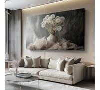 Lienzos decorativos 90l x45an cm Sin marco Cuadro Sobre Lienzo Moderno Diente de león simple Dormitorio Cocina Cuadros Pared Imágenes Cuadros Decoracion Salon Wall Blanco