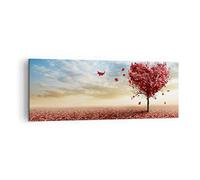 Lienzos decorativos Abstracción otoño árbol hoja Cuadro Sobre Lienzo Moderno 140x50cm Cuadros Decoracion Salon Dormitorio Cocina Cuadros Pared Imágenes Grande XXL Wall Art Prints Decor AB140x50-2609