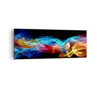 Lienzos decorativos Abstracto aire colorido figura Cuadro Sobre Lienzo Moderno 140x50cm Cuadros Decoracion Salon Dormitorio Cuadros Pared Imágenes Grande XXL Wall Art Prints Decor AB140x50-2171