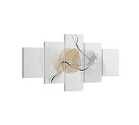 Lienzos decorativos Abstracto Minimalista Acuarela Cuadro Sobre Lienzo Moderno 125x70cm Cuadros Decoracion Salon Dormitorio Cuadros Pared Imágenes Tríptico 5 Piezas Wall Art Prints EA125x70-4827