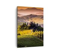 Lienzos decorativos Agricultura granja toscana viña Cuadro Sobre Lienzo Moderno Vertical 50x70cm Cuadros Decoracion Salon Dormitorio Cocina Cuadros Pared Imágenes Wall Art Prints Decor PA50x70-2465