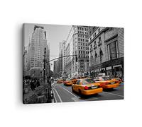 Lienzos decorativos América nueva york ciudad calle Cuadro Sobre Lienzo Moderno 70x50cm Cuadros Decoracion Salon Dormitorio Cocina Cuadros Pared Imágenes Wall Art Prints Decor Canvas AA70x50-0445