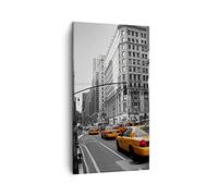 Lienzos decorativos América nueva york ciudad calle Cuadro Sobre Lienzo Moderno Vertical 45x80cm Cuadros Decoracion Salon Dormitorio Cocina Cuadros Pared Imágenes Wall Art Prints Decor PA45x80-0445
