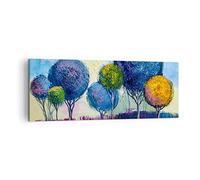 Lienzos decorativos arboles pradera verano Cuadro Sobre Lienzo Moderno 140x50cm Cuadros Decoracion Salon Dormitorio Cocina Cuadros Pared Imágenes Grande XXL Wall Art Prints Decor Canvas AB140x50-4056