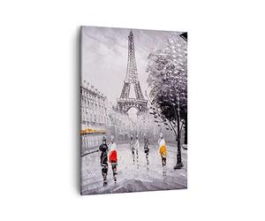 Lienzos decorativos Arquitectura París Eiffle francia Cuadro Sobre Lienzo Moderno Vertical 50x70cm Cuadros Decoracion Salon Dormitorio Cocina Cuadros Pared Imágenes Wall Art Prints Decor PA50x70-2961