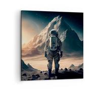 Lienzos decorativos Astronauta Planeta Cosmos Cuadro Sobre Lienzo Moderno 60x60cm Cuadros Decoracion Salon Dormitorio Cocina Cuadros Pared Imágenes Grande Wall Art Prints Decor Canvas AC60x60-5704