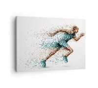 Lienzos decorativos Atleta velocista deporte corredor Cuadro Sobre Lienzo Moderno 70x50cm Cuadros Decoracion Salon Dormitorio Cocina Cuadros Pared Imágenes Wall Art Prints Decor Canvas AA70x50-2802