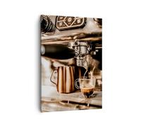 Lienzos decorativos Café Expresar Cafetería Cuadro Sobre Lienzo Moderno Vertical 50x70cm Cuadros Decoracion Salon Dormitorio Cocina Cuadros Pared Imágenes Wall Art Prints Decor Canvas PA50x70-6099