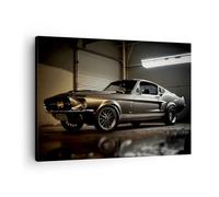 Lienzos decorativos Coche Deportivo Retro Clásico Cuadro Sobre Lienzo Moderno 70x50cm Cuadros Decoracion Salon Dormitorio Cocina Cuadros Pared Imágenes Wall Art Prints Decor Canvas AA70x50-5779