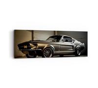 Lienzos decorativos Coche Deportivo Retro Clásico Cuadro Sobre Lienzo Moderno 90x30cm Cuadros Decoracion Salon Dormitorio Cocina Cuadros Pared Imágenes Wall Art Prints Decor Canvas AB90x30-5779