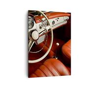 Lienzos decorativos Coche Interior Clásico Cuadro Sobre Lienzo Moderno Vertical 50x70cm Cuadros Decoracion Salon Dormitorio Cocina Cuadros Pared Imágenes Wall Art Prints Decor Canvas PA50x70-0149
