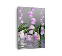 Lienzos decorativos Computadora gráficos burbuja Cuadro Sobre Lienzo Moderno Vertical 50x70cm Cuadros Decoracion Salon Dormitorio Cocina Cuadros Pared Imágenes Wall Art Prints Decor PA50x70-2329