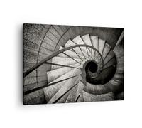 Lienzos decorativos Escaleras Arquitectura Industrial Cuadro Sobre Lienzo Moderno 70x50cm Cuadros Decoracion Salon Dormitorio Cocina Cuadros Pared Imágenes Wall Art Prints Decor Canvas AA70x50-5930