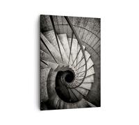 Lienzos decorativos Escaleras Arquitectura Industrial Cuadro Sobre Lienzo Moderno Vertical 50x70cm Cuadros Decoracion Salon Dormitorio Cocina Cuadros Pared Imágenes Wall Art Prints Decor PA50x70-5930