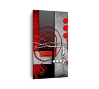 Lienzos decorativos Gráfico figuras geométricas círculo Cuadro Sobre Lienzo Moderno Vertical 45x80cm Cuadros Decoracion Salon Dormitorio Cuadros Pared Imágenes Wall Art Prints Decor PA45x80-0599