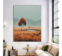 Lienzos Decorativos Hierba Marchita Del Abedul Cuadro Sobre Lienzo Naturaleza Del Campo Vertical 60X90Cm Cuadros Decoracion Salon Dormitorio Cocina Cuadros Pared Imágenes Wall Art Prints Decor