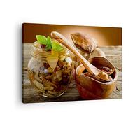 Lienzos decorativos Hongos comida naturaleza tarro Cuadro Sobre Lienzo Moderno 70x50cm Cuadros Decoracion Salon Dormitorio Cocina Cuadros Pared Imágenes Wall Art Prints Decor Canvas AA70x50-2575