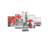 Lienzos decorativos Londres arquitectura ben grande Cuadro Sobre Lienzo Moderno 125x70cm Cuadros Decoracion Salon Dormitorio Cuadros Pared Imágenes Tríptico 5 Piezas Wall Art Prints EA125x70-3153