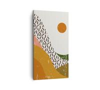 Lienzos decorativos Minimalismo Sol Moderno Cuadro Sobre Lienzo Moderno Vertical 45x80cm Cuadros Decoracion Salon Dormitorio Cocina Cuadros Pared Imágenes Wall Art Prints Decor Canvas PA45x80-6109