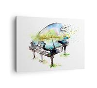 Lienzos decorativos Piano la naturaleza la música la elegancia Cuadro Sobre Lienzo Moderno 70x50cm Cuadros Decoracion Salon Dormitorio Cocina Cuadros Pared Imágenes Wall Art Prints Decor AA70x50-3034