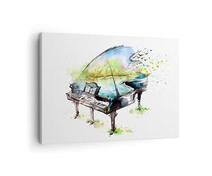 Lienzos decorativos Piano la naturaleza la música la elegancia Cuadro Sobre Lienzo Moderno 70x50cm Cuadros Decoracion Salon Dormitorio Cocina Cuadros Pared Imágenes Wall Art Prints Decor AA70x50-3034