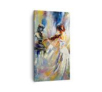 Lienzos decorativos Pieza Mujer Artista Cuadro Sobre Lienzo Moderno Vertical 45x80cm Cuadros Decoracion Salon Dormitorio Cocina Cuadros Pared Imágenes Wall Art Prints Decor Canvas PA45x80-5146