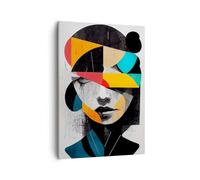 Lienzos decorativos Rostro Mente Abstracción Cuadro Sobre Lienzo Moderno Vertical 50x70cm Cuadros Decoracion Salon Dormitorio Cocina Cuadros Pared Imágenes Wall Art Prints Decor Canvas PA50x70-6237