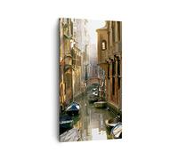 Lienzos decorativos Venecia puente agua casa Cuadro Sobre Lienzo Moderno Vertical 45x80cm Cuadros Decoracion Salon Dormitorio Cocina Cuadros Pared Imágenes Wall Art Prints Decor Canvas PA45x80-2532