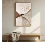 Lienzos impresos, póster de arte abstracto para pared, estilo Wabi-Sabi, minimalista, neutro, beige, moderno, para sala de estar (70x110cm/sin marco)