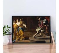Lienzos impresos, póster vintage de Artemisia Gentileschi, pintura al óleo, estilo renacentista, decoración para el hogar y la oficina (35x50cm).
