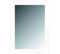 Lienzos Levante Espejo Decorativo Baño/Recibidor, Madera, Blanco, 88 x 67 cm