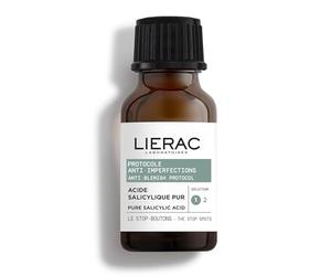 Lierac - Protocolo - Stop Granos 15ml - Zinc - Ácido Salicílico - Calamina - Reduce el Grano en 1 Noche - 95% Natural