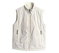 LIEROLYE Chaleco Multibolsillos for Hombre, Cortavientos con Forro Polar, Ideal for Senderismo, Acampada, Fotografía y Trabajo(Apricot,XL)