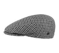 Lierys Gorra Britain Pata de Gallo Hombre - Made in Italy Gorro Ivy Invierno con Visera, Forro Otoño Verano Primavera Verano/Invierno - 59 cm Gris